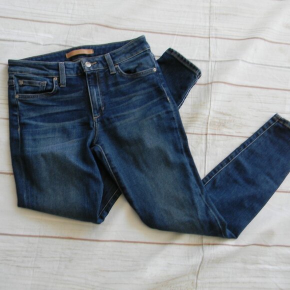 Joes Jeans Womens 27 The Icon Mid Rise Skinny Ankle Denim Jeans MEDIUM WASH - Picture 1 of 5